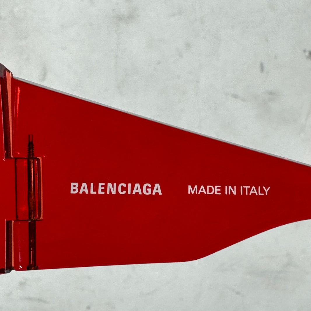 Balenciaga Red Butterfly Mask Sunglasses