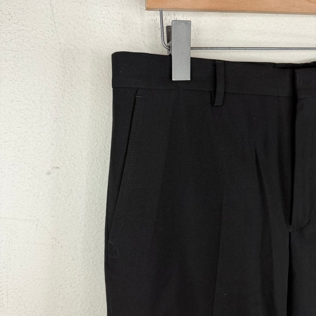 Dries Van Noten Black Pleated Trousers