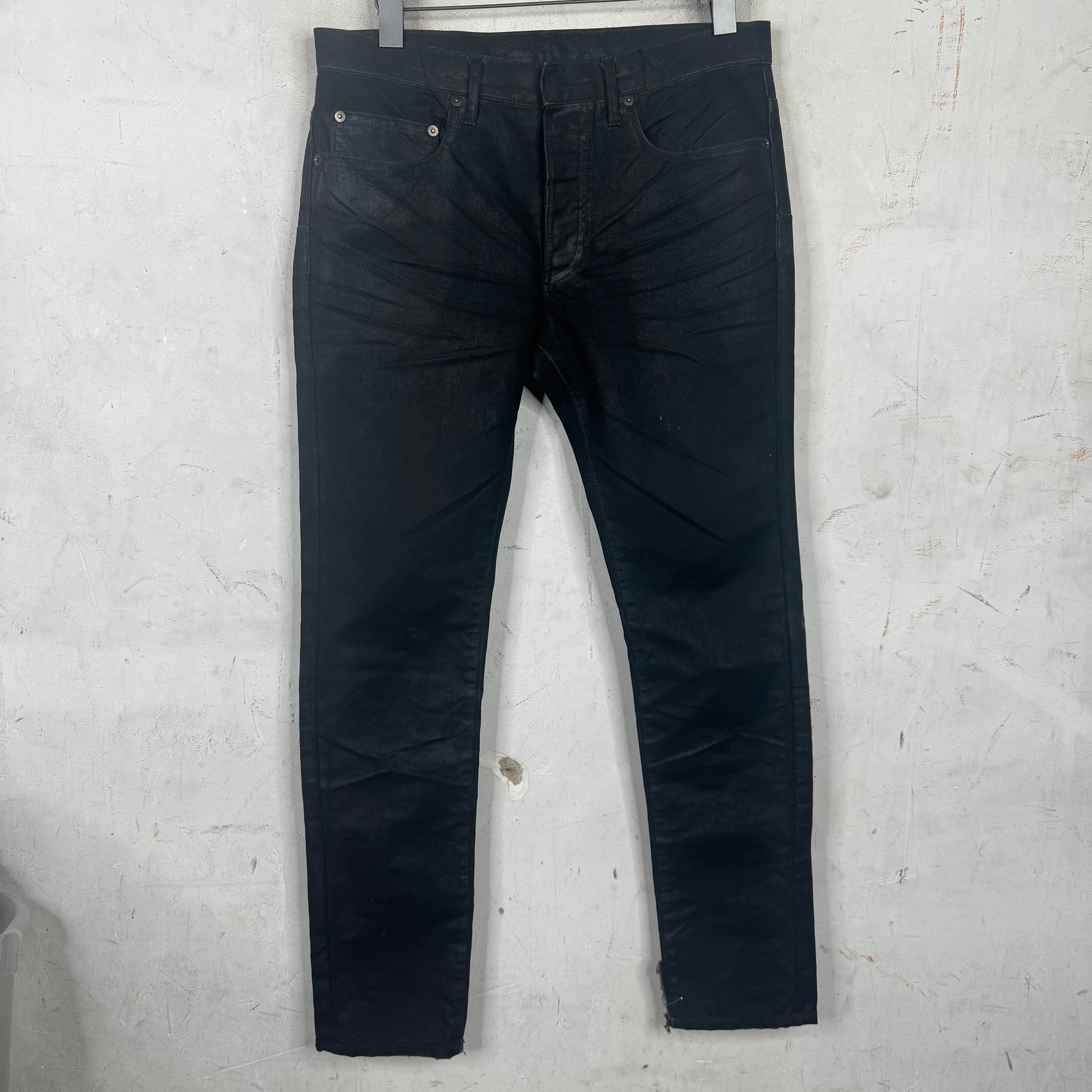 Dior Homme Waxed Black Denim Jeans – www.Lukes.store