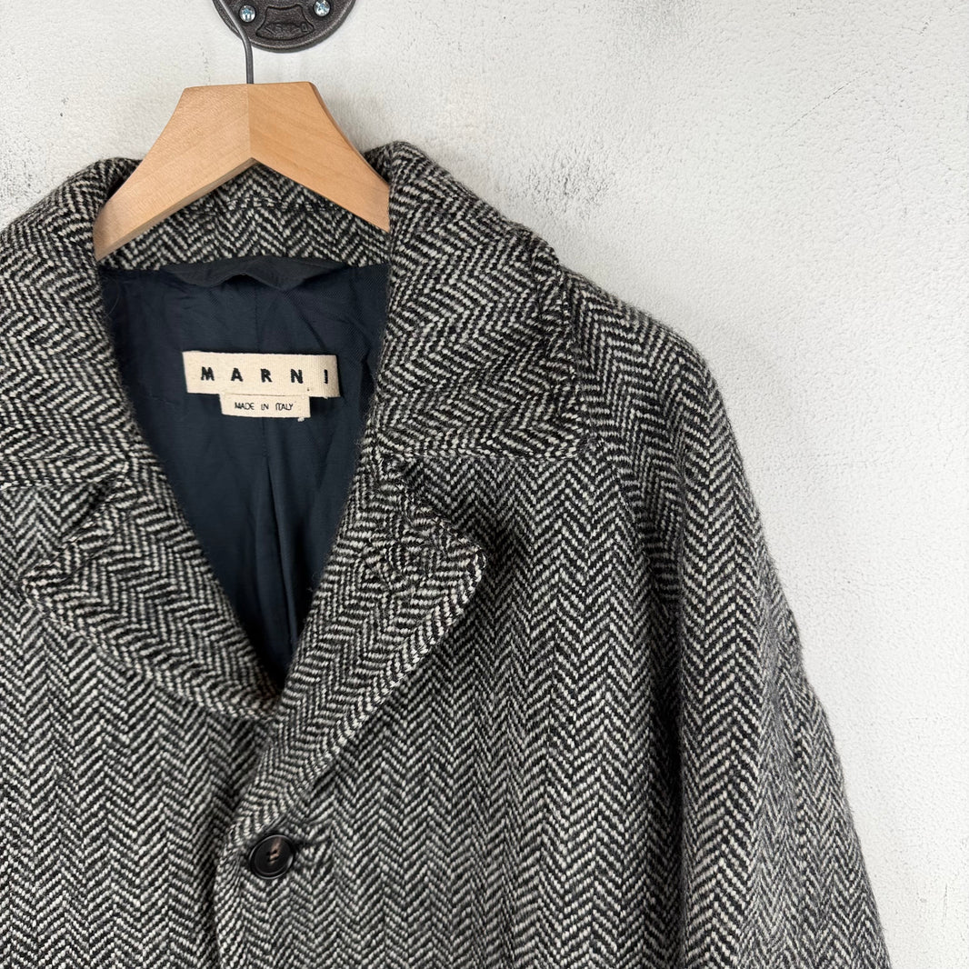 Marni Herringbone Long Coat