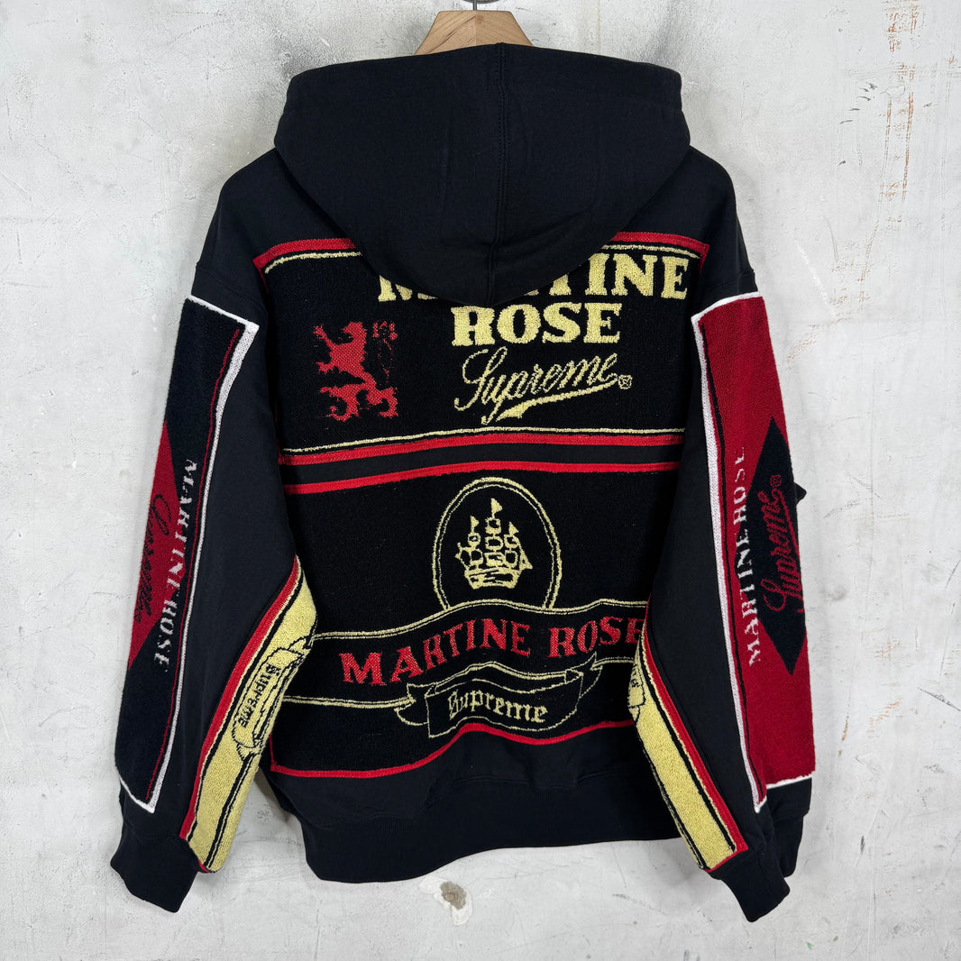 Supreme x Martine Rose Black Towel Zip Hoodie