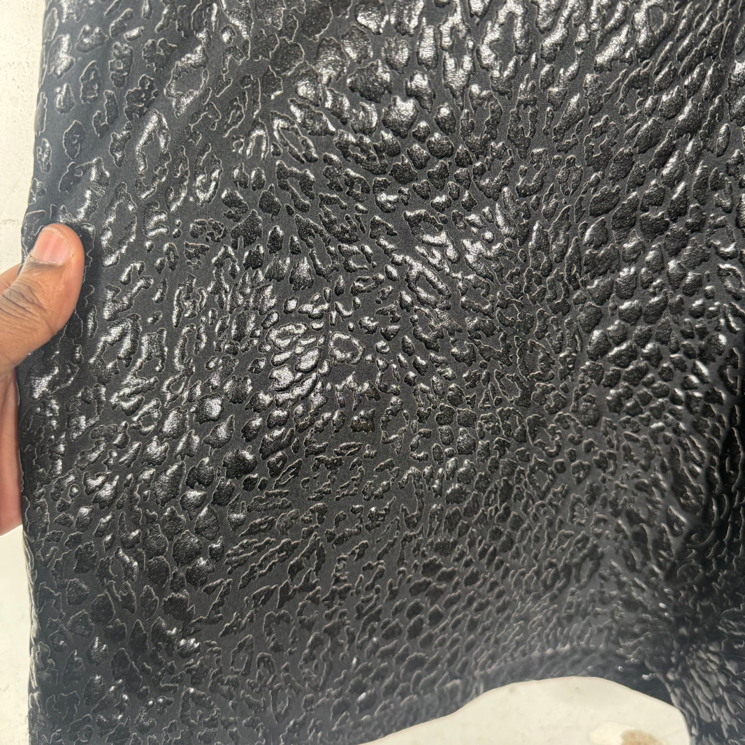 Comme Des Garçons Homme Black Cheetah Print Shorts