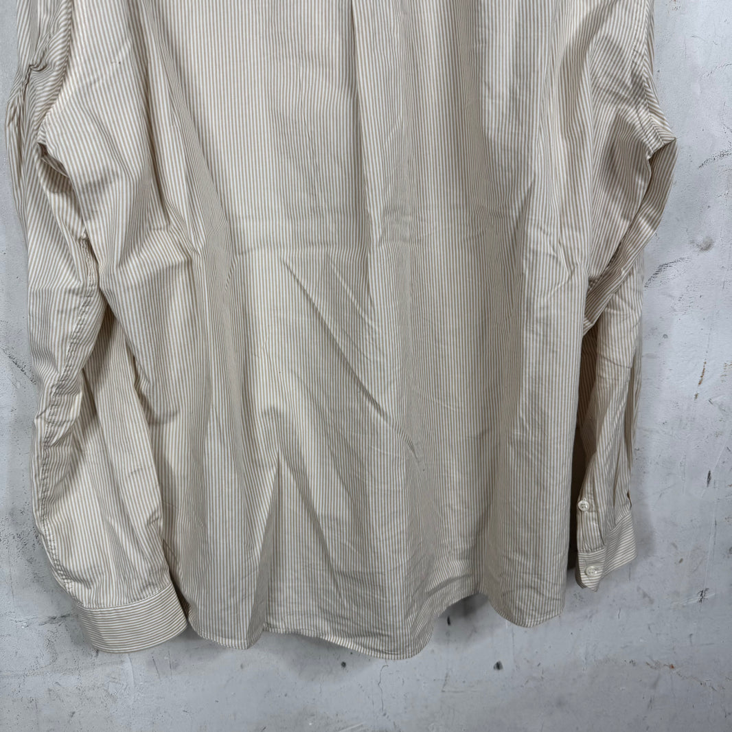 424 Striped Pinched Button-Up Shirt