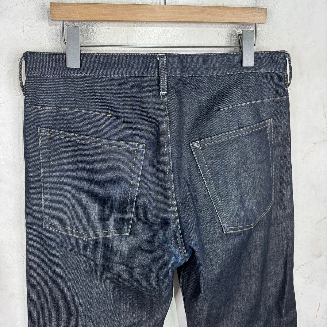 Jil Sander Button Fly Raw Denim Jeans