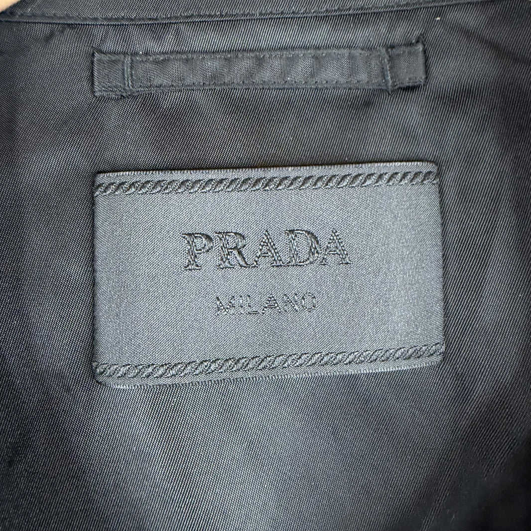 Prada Re-Nylon Convertible Cargo Snap Button Shirt