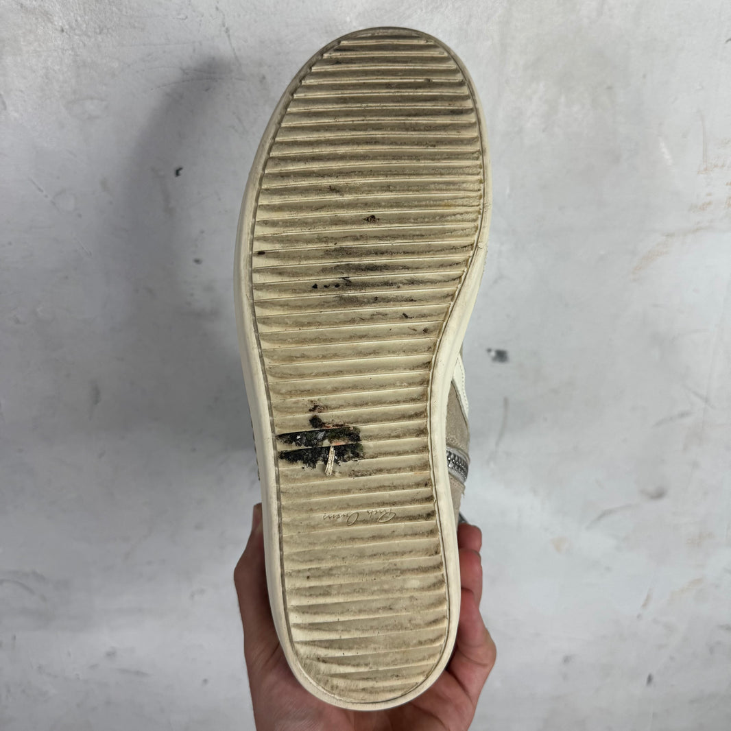 Rick Owens Gray Suede Geobaskets