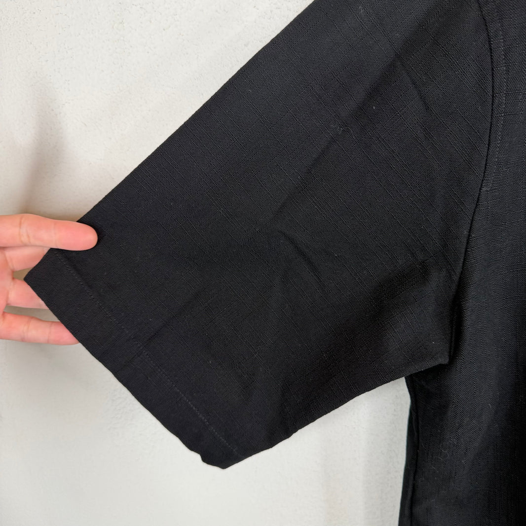 Bottega Veneta Black Twill S/S Shirt