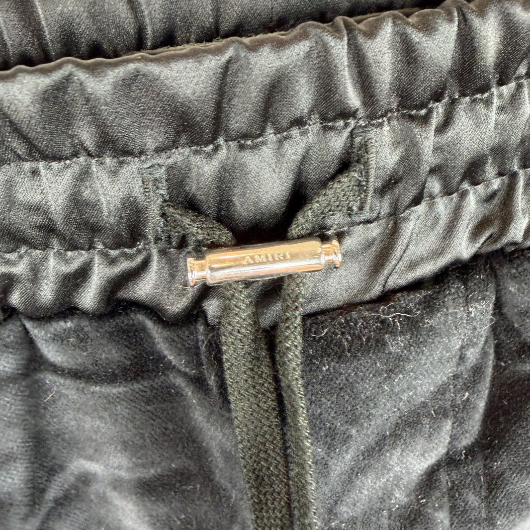 Amiri Velvet Black Shorts