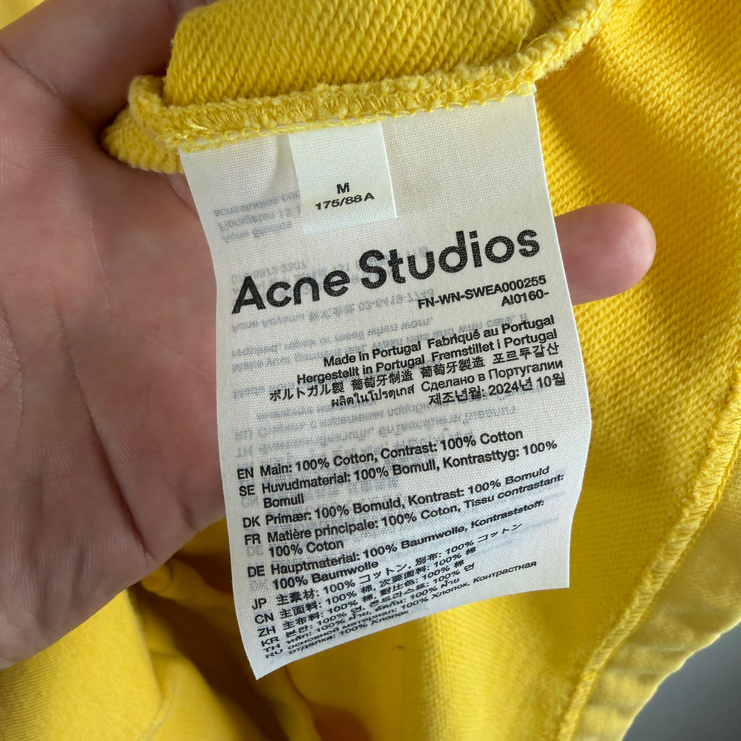 Acne Studios Yellow Double Layer Hoodie