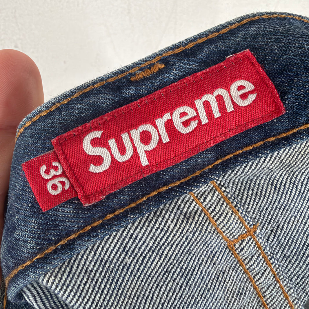 Supreme Mud Wash Selvedge Jeans