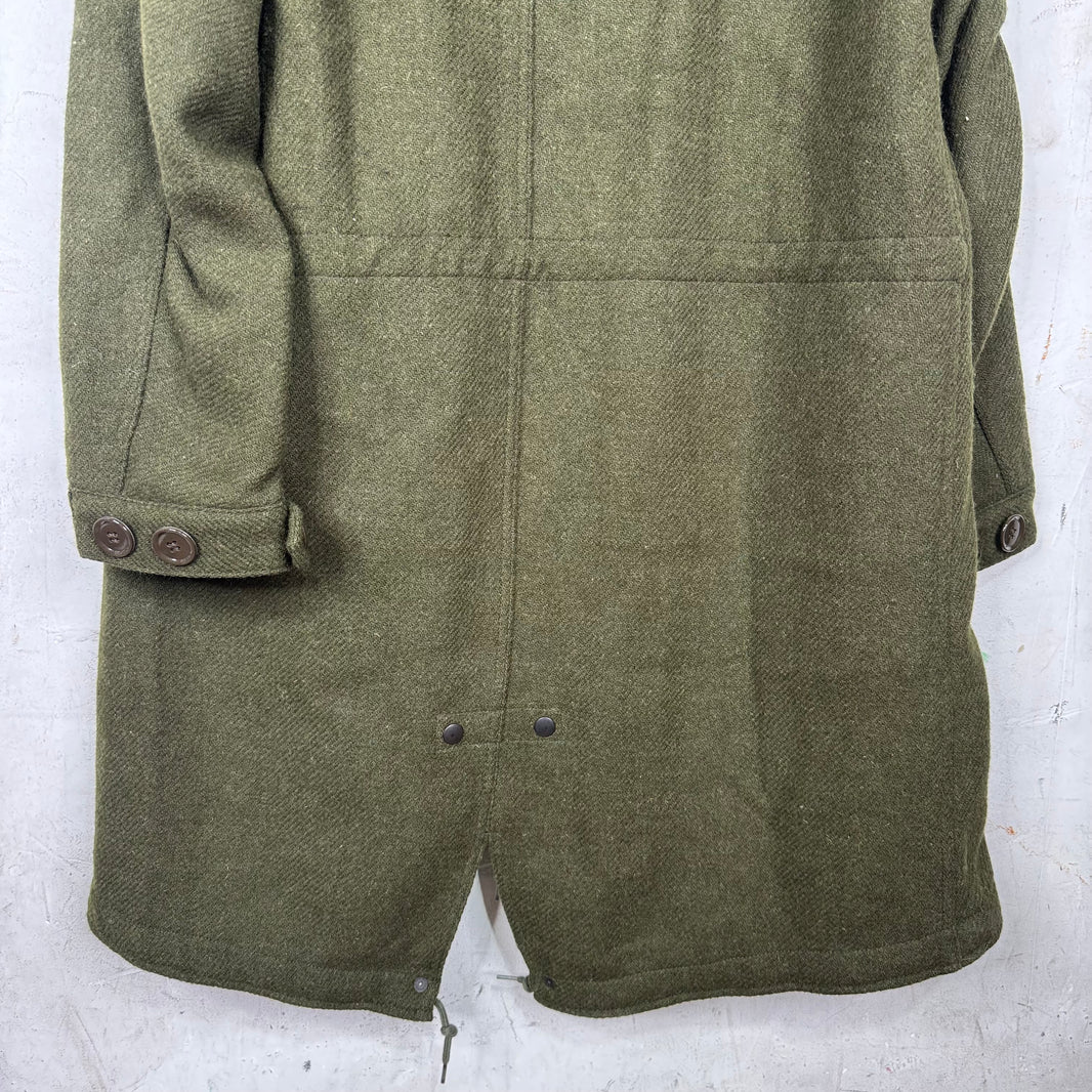 Beams x JCrew Wool Tweed Fishtail Parka