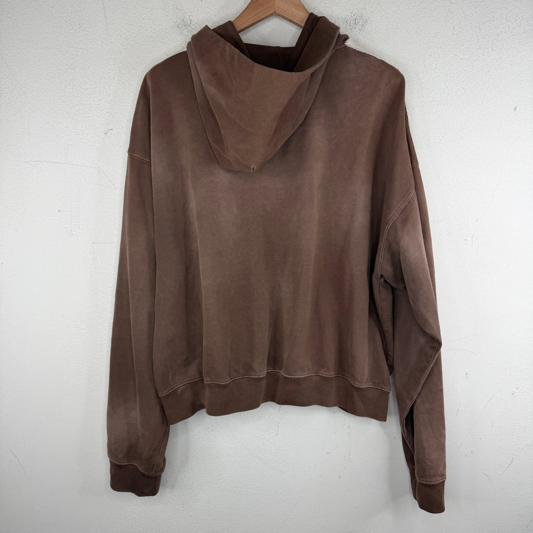 424 Academy Crest Brown Zip Hoodie