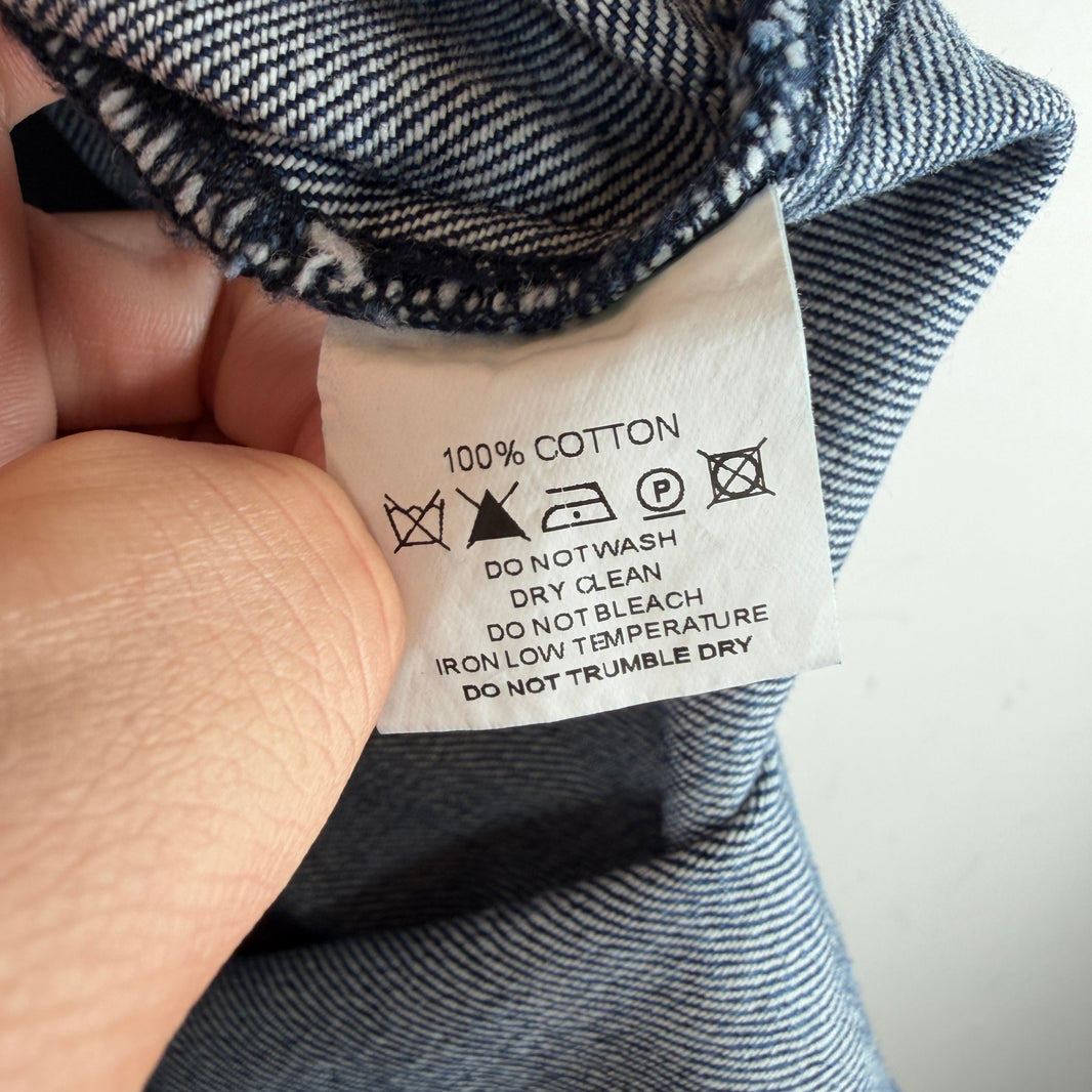 Louis Vuitton Sample Denim Button-Up Shirt