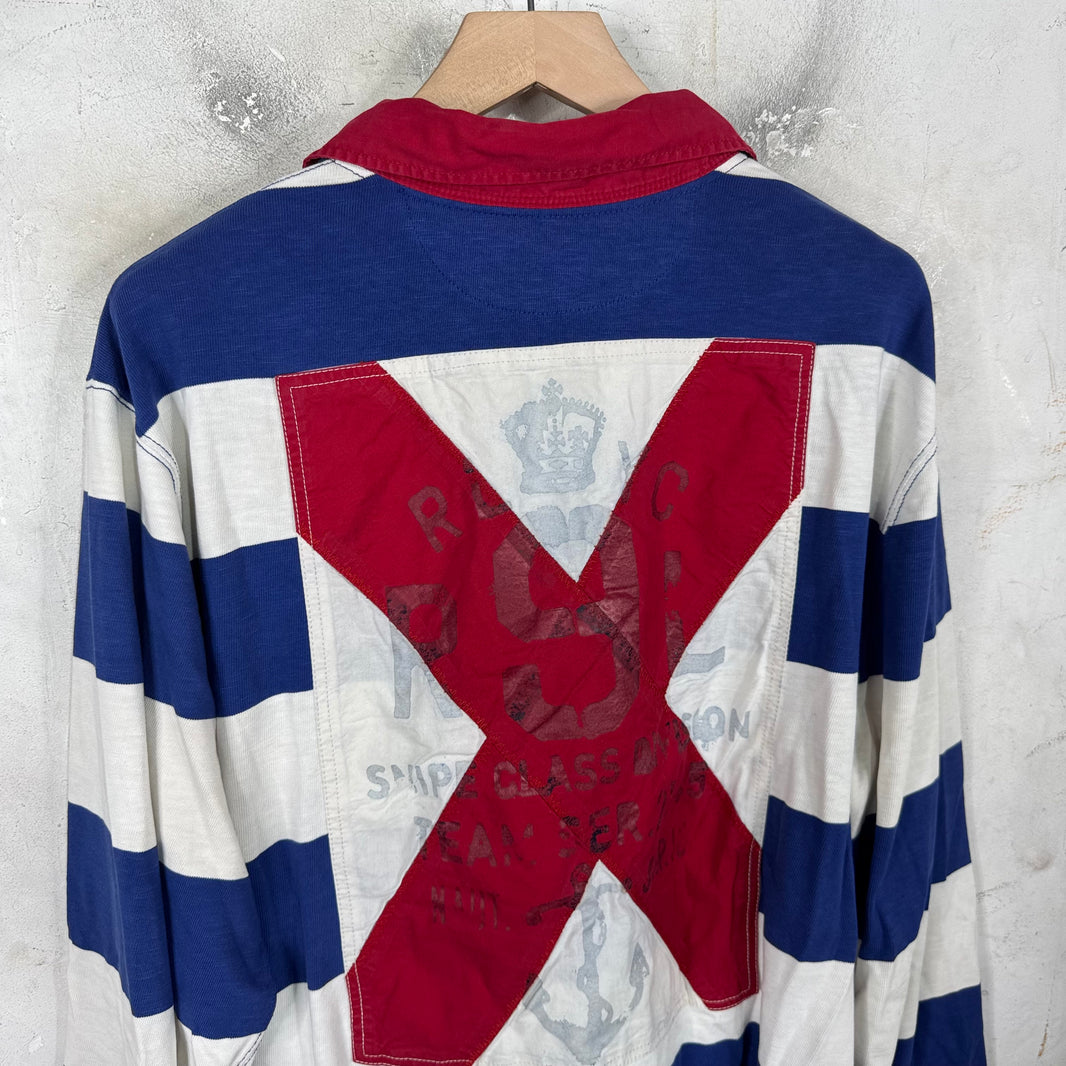 Ralph Lauren RLYC Blue/White Striped Rugby