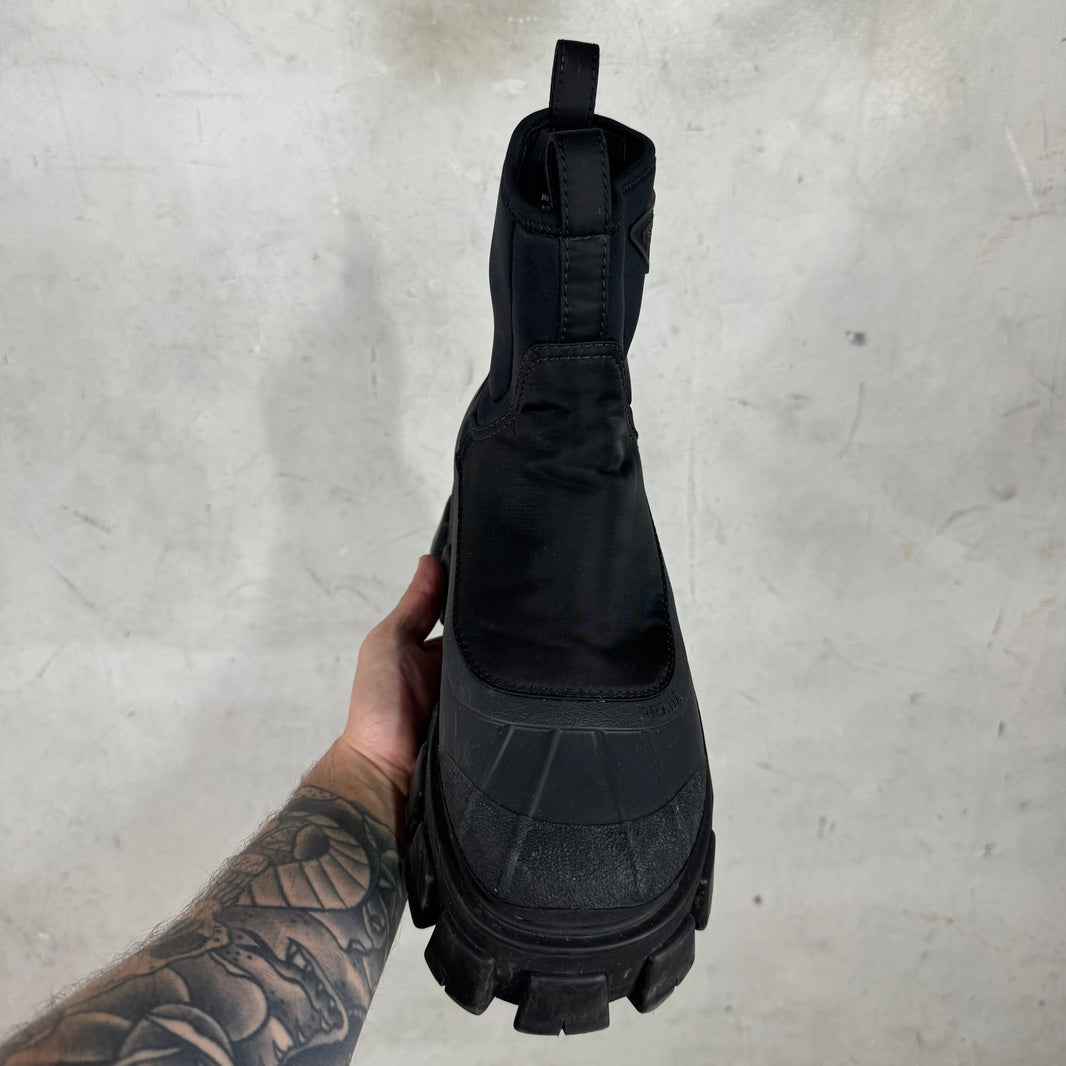 Prada Monolith Duck Boots