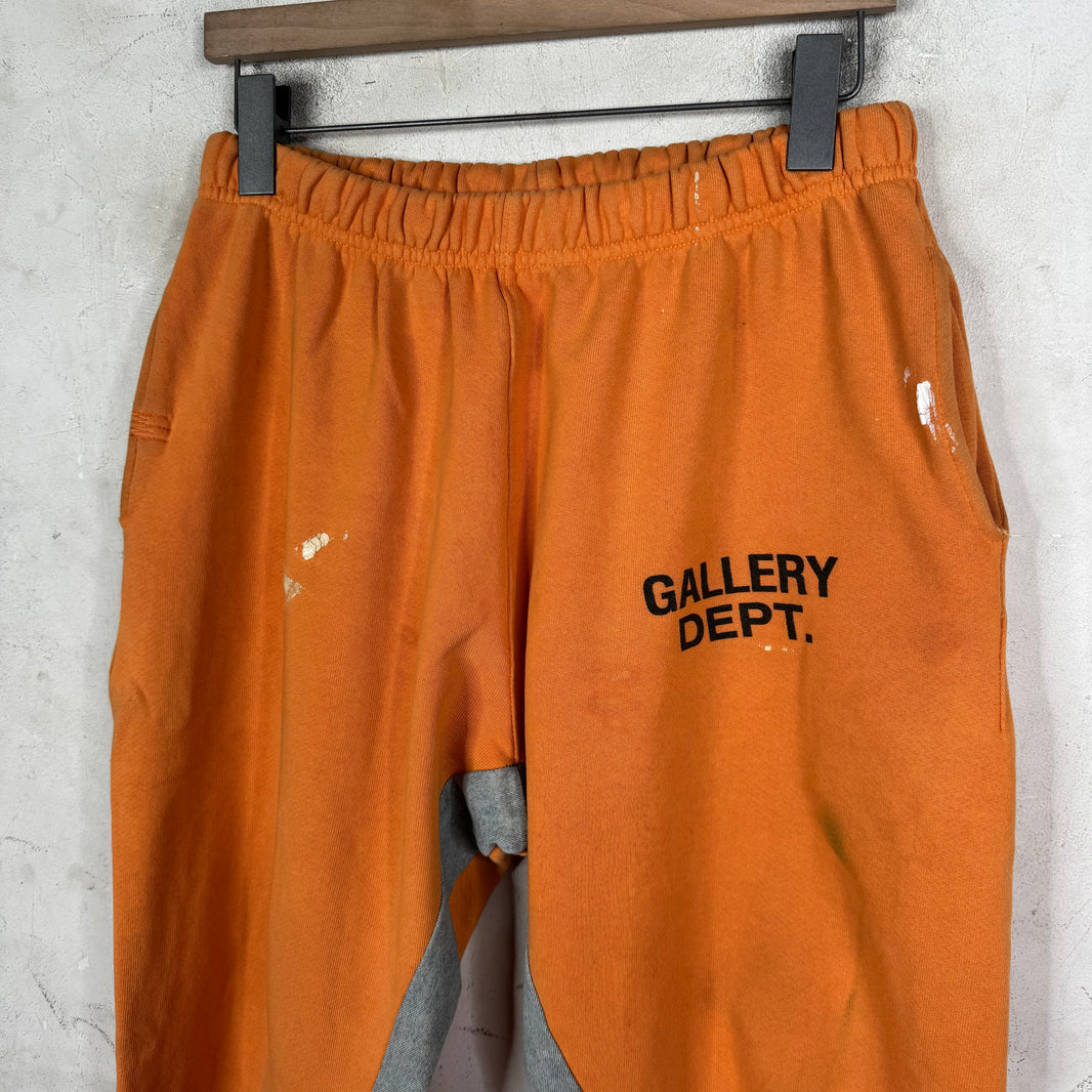 Gallery Dept. Flared Painter Orange Sweatpants