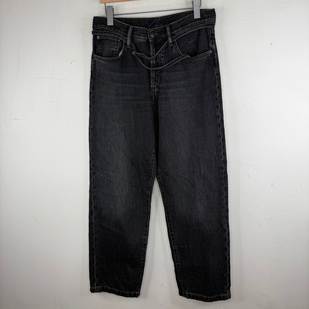 Acne Studios 1991 Toj Vintage Belted Black Jeans