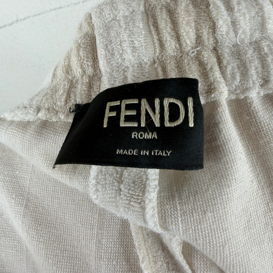 Fendi Striped Terrycloth Shorts