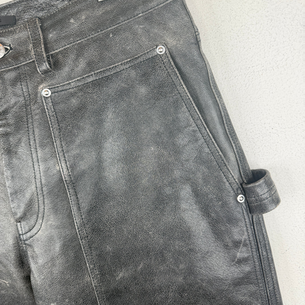 Helmut Lang Leather Double Knee Pants