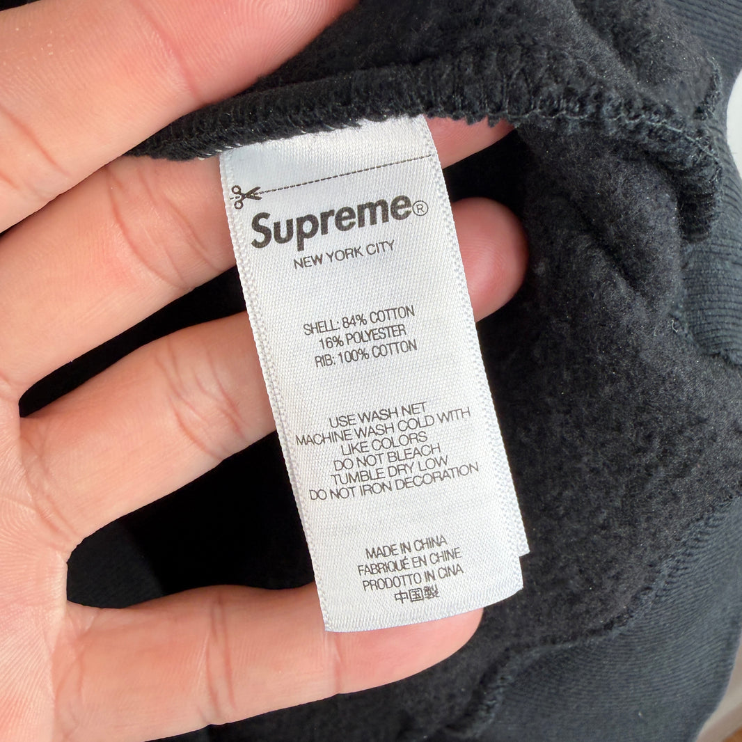 Supreme Black Old English Logo Hoodie
