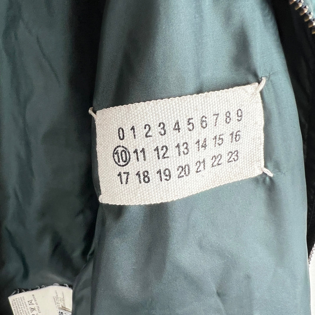 Margiela Nylon Leather Bomber Jacket