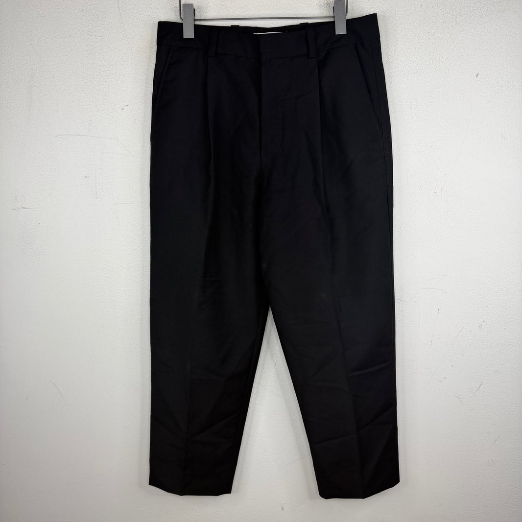 Acne Studios Black Pleated Trouser Pants