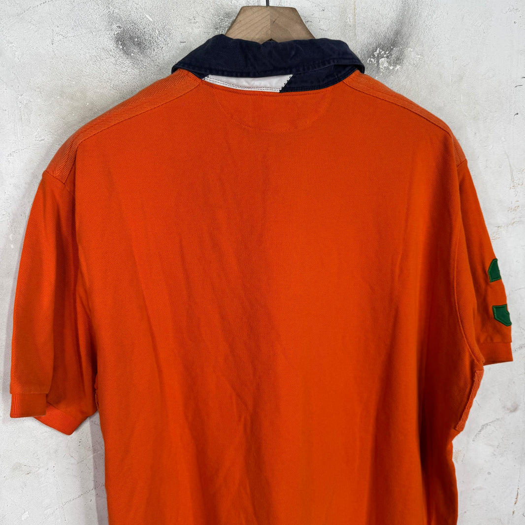 Ralph Lauren Orange/Blue Green #3 Pony Polo