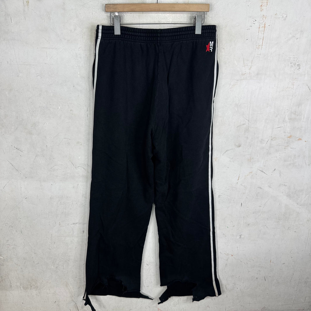 Martine Rose Black Side Stripe Sweatpants