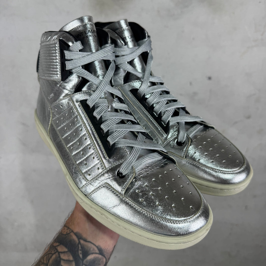 Saint Laurent Silver SL/24H High Sneakers