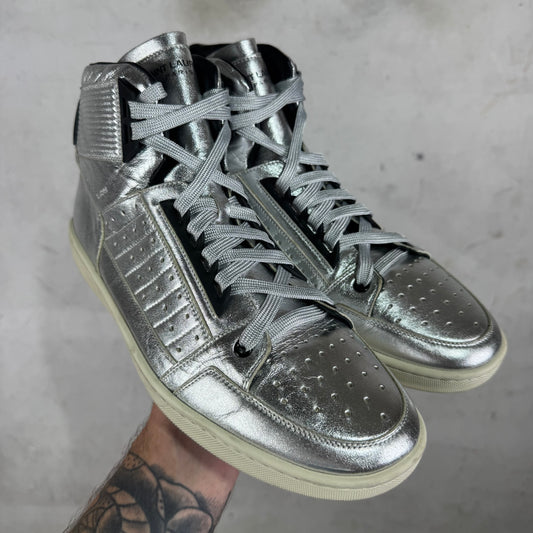 Saint Laurent Silver SL/24H High Sneakers