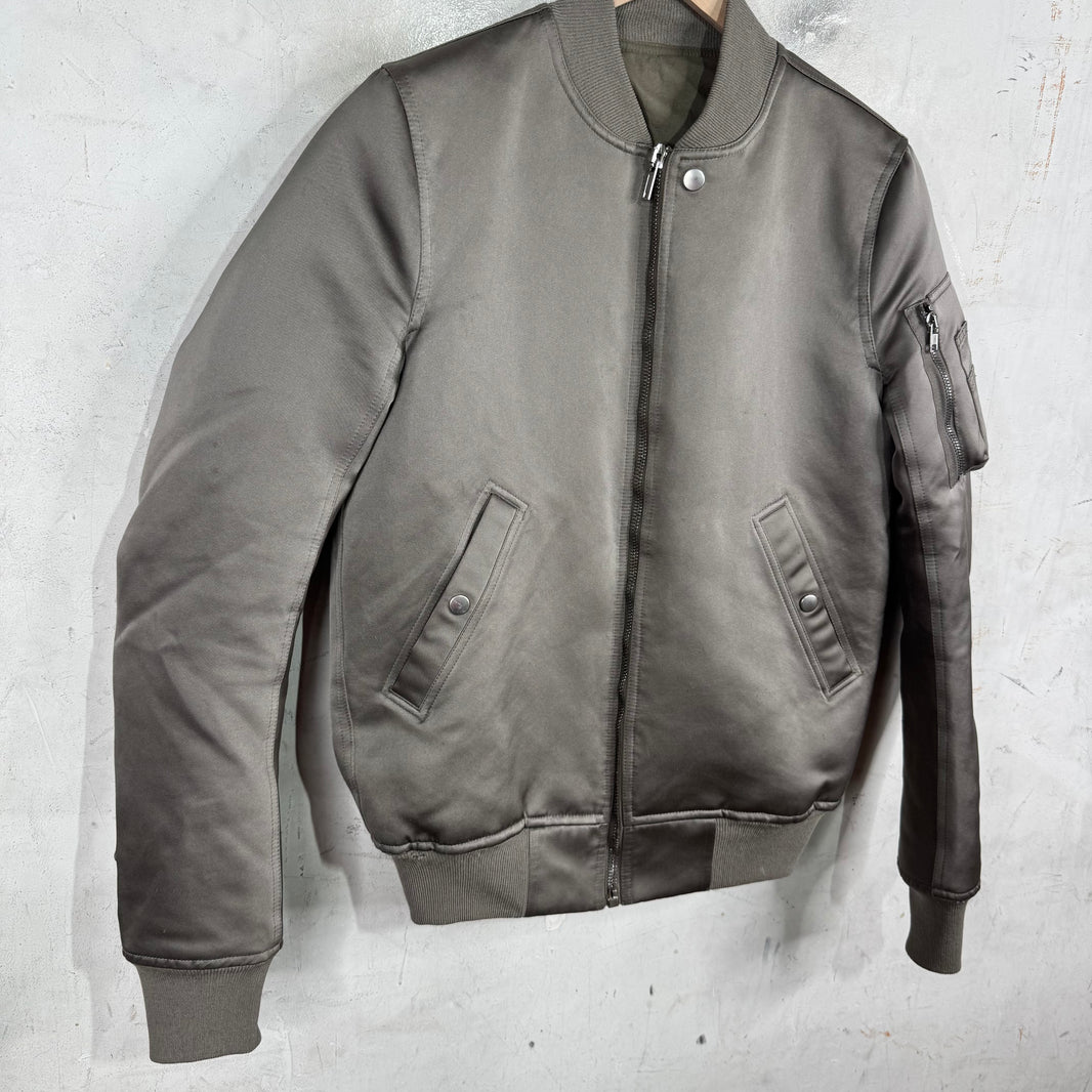 Rick Owens Grey Bomber Jacket