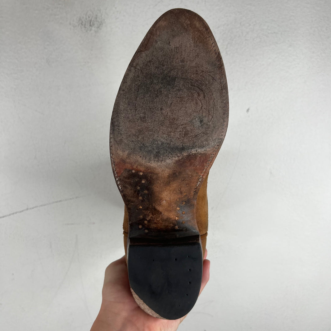 RRL Plainview Roughout Suede Logo Boots