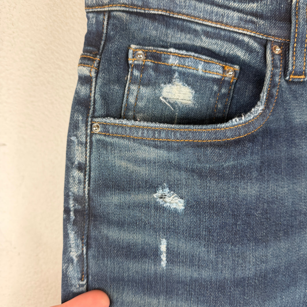 Amiri Dark Wash Blue Skinny Jeans