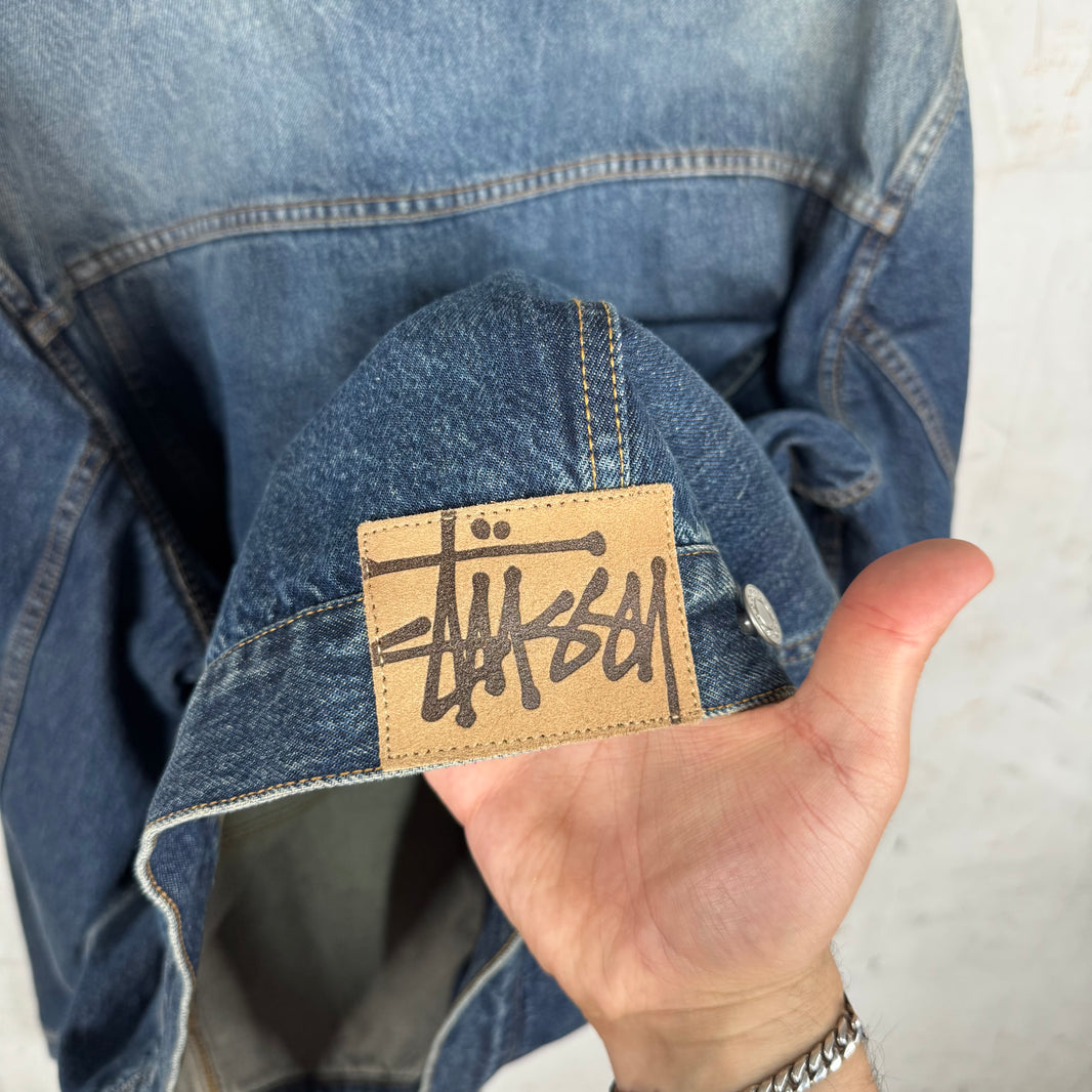 Stussy Medium Wash Denim Trucker Jacket