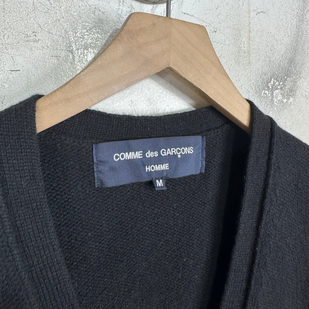 CDG Homme Wool Knit Zipped Utility Vest