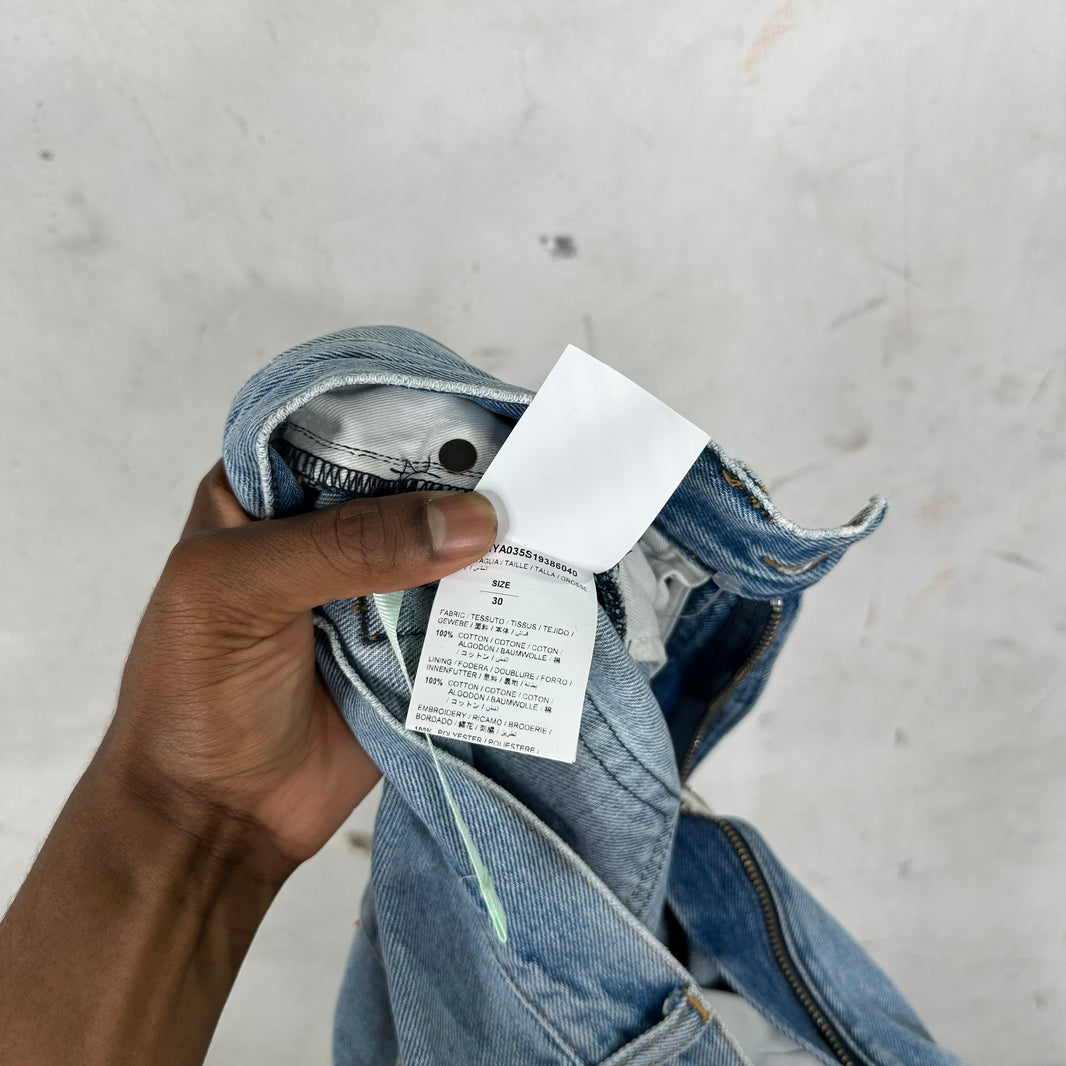 Off White x MRDR BRVDO Embellished Jeans
