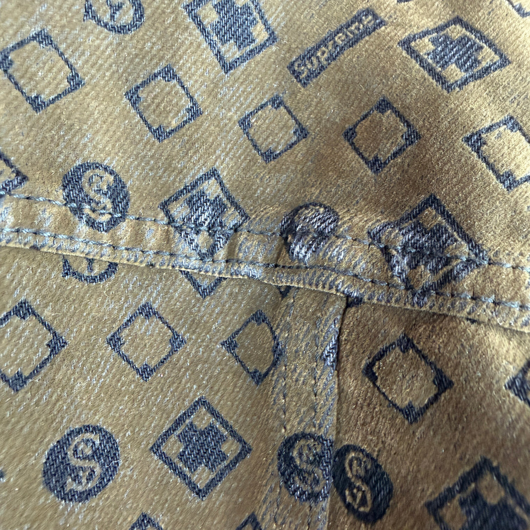 Supreme Monogram Velvet Trucker Jacket
