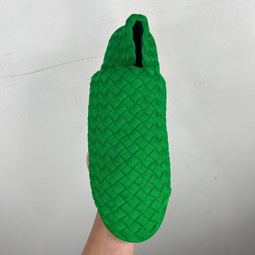 Bottega Veneta Green Plat Grass Slip On Sneakers