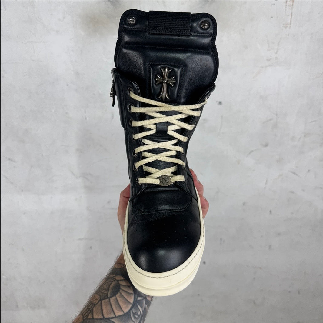 Chrome Hearts Rick Owens Black Geobaskets