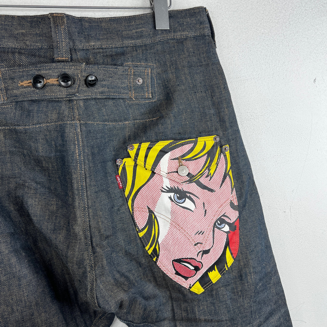 Junya Watanabe Levis Roy Lichtenstein Capri Pants
