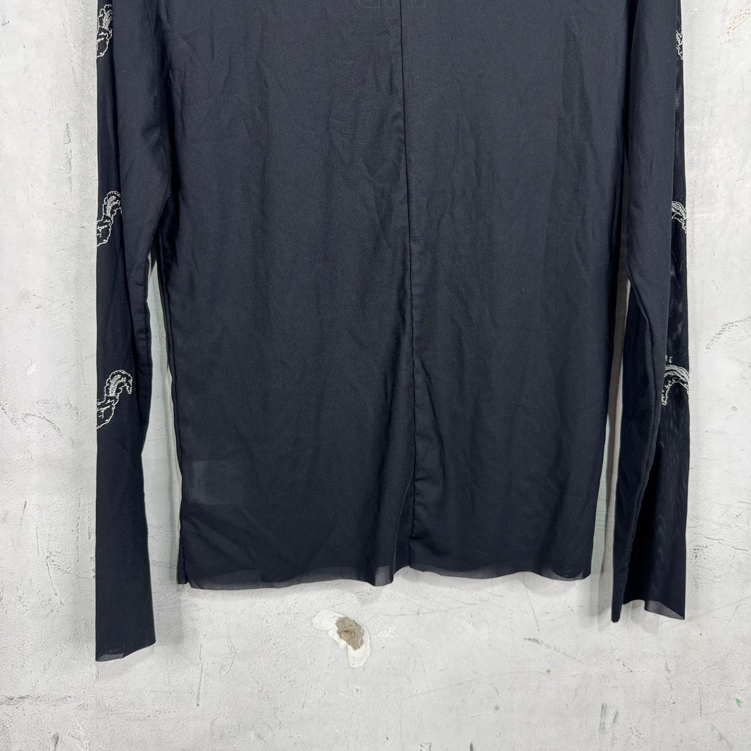 ERD Skunk Mesh Mockneck L/S Shirt