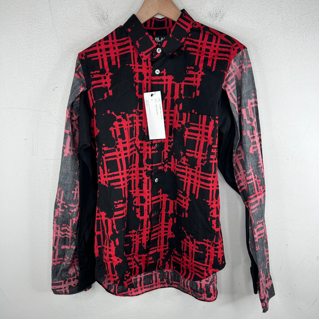 CDG BLACK Ink Splatter L/S Shirt