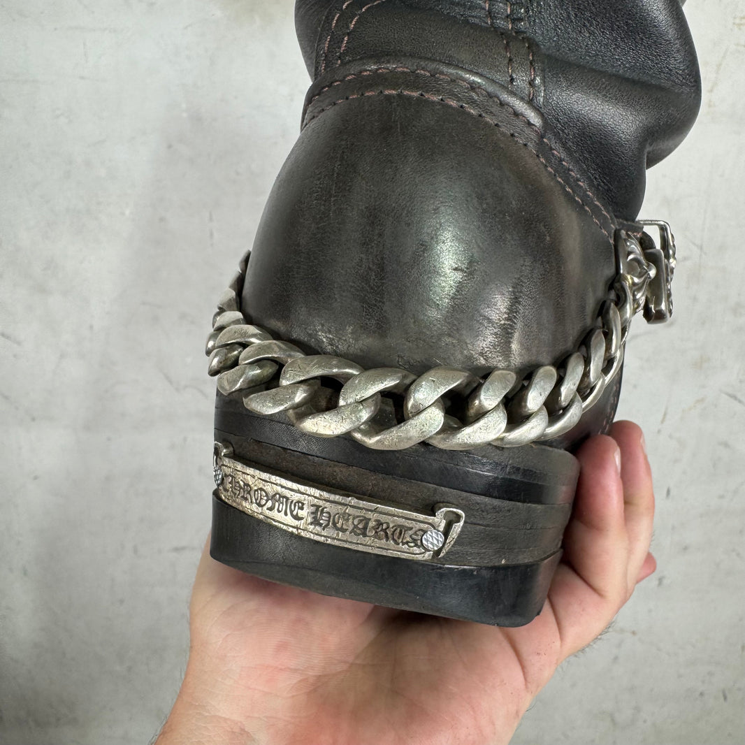Chrome Hearts Wesco Harness Chained Engineer Boots