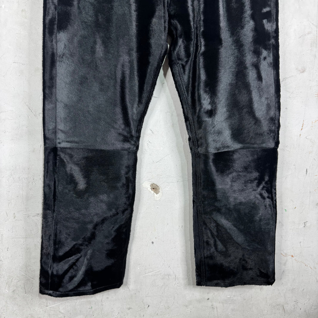 Denim Tears Leather Ponyhair Trousers