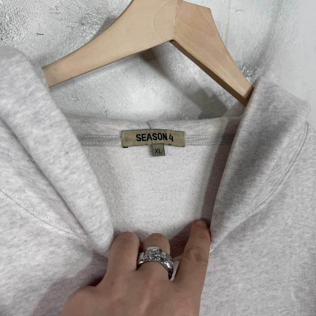 Yeezy Season 4 Cut Heather Grey Hoodie