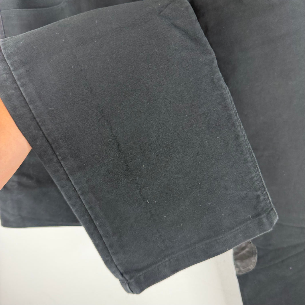 Rick Owens Moleskin Leather Back Pants