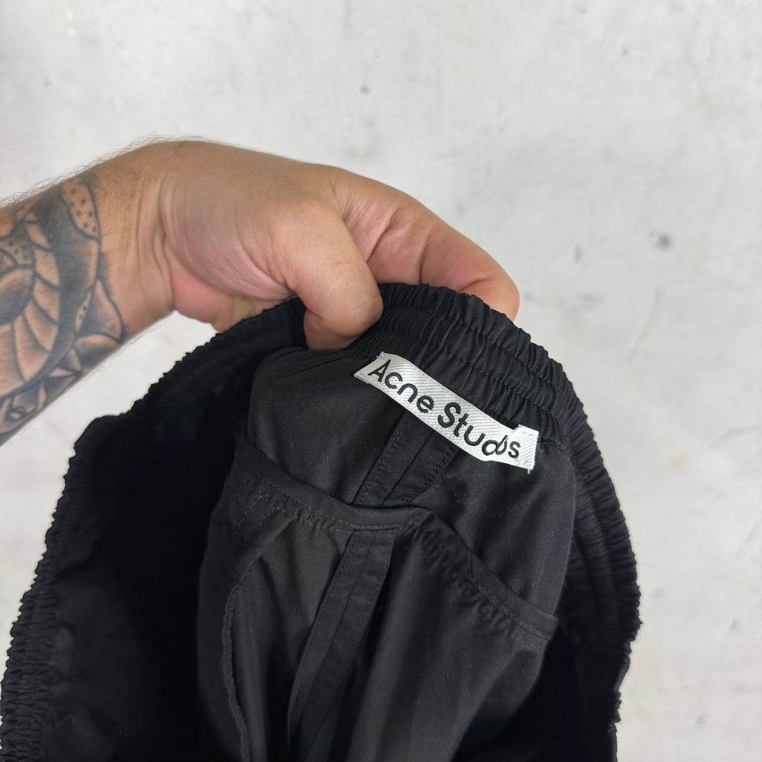 Acne Studios Wide Paneled Logo Track Pants