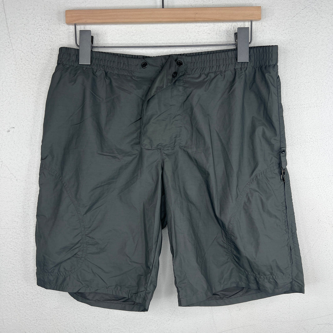 Prada Gray Side Zip Swim Shorts