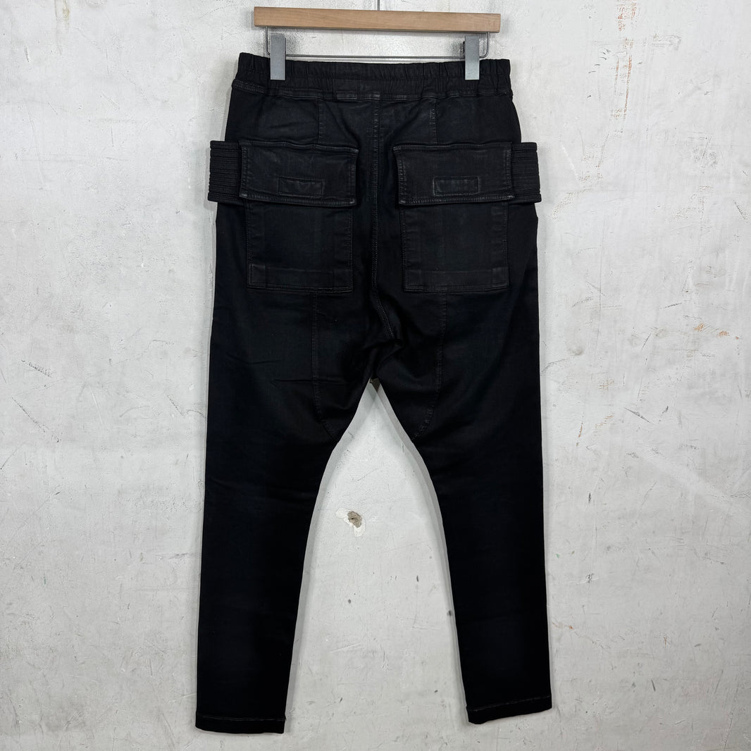 DRKSHDW Waxed Creatch Cargos