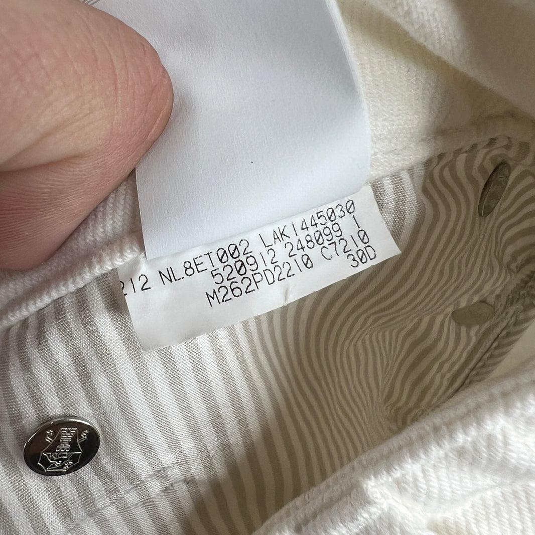 Brunello Cucinelli Tailored White Tapered Denim Jeans